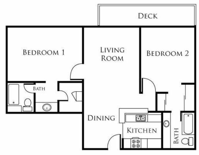Two Bed, Two Bath C